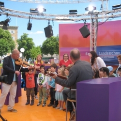 … und nochmals auf der Bühne